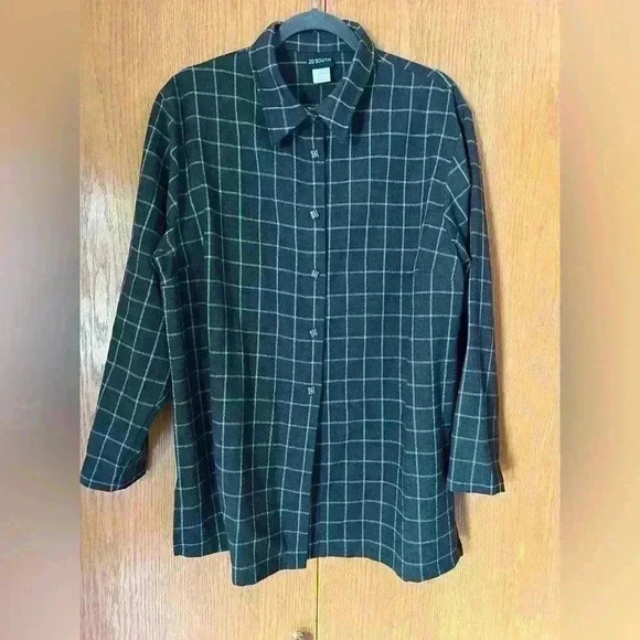 100% wool button down women’s top tunic 1X - Picture 3 of 11